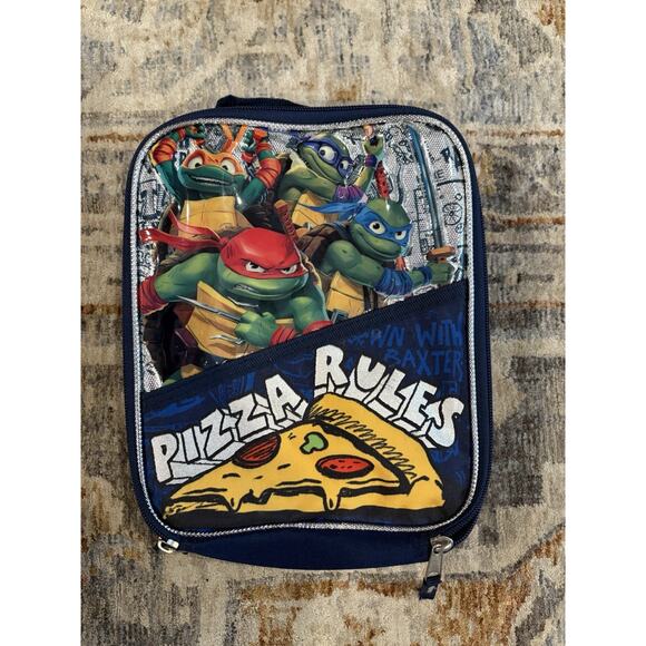 Teenage Mutant Ninja Turtles Mutant Mayhem Pizza Rules Kid's Lunch Bag - Picture 1 of 4